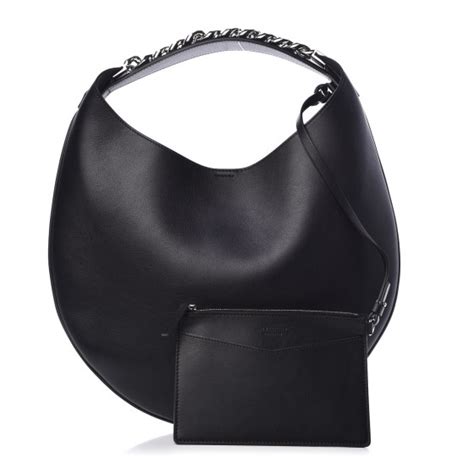 GIVENCHY Calfskin Small Infinity Hobo Bag Black